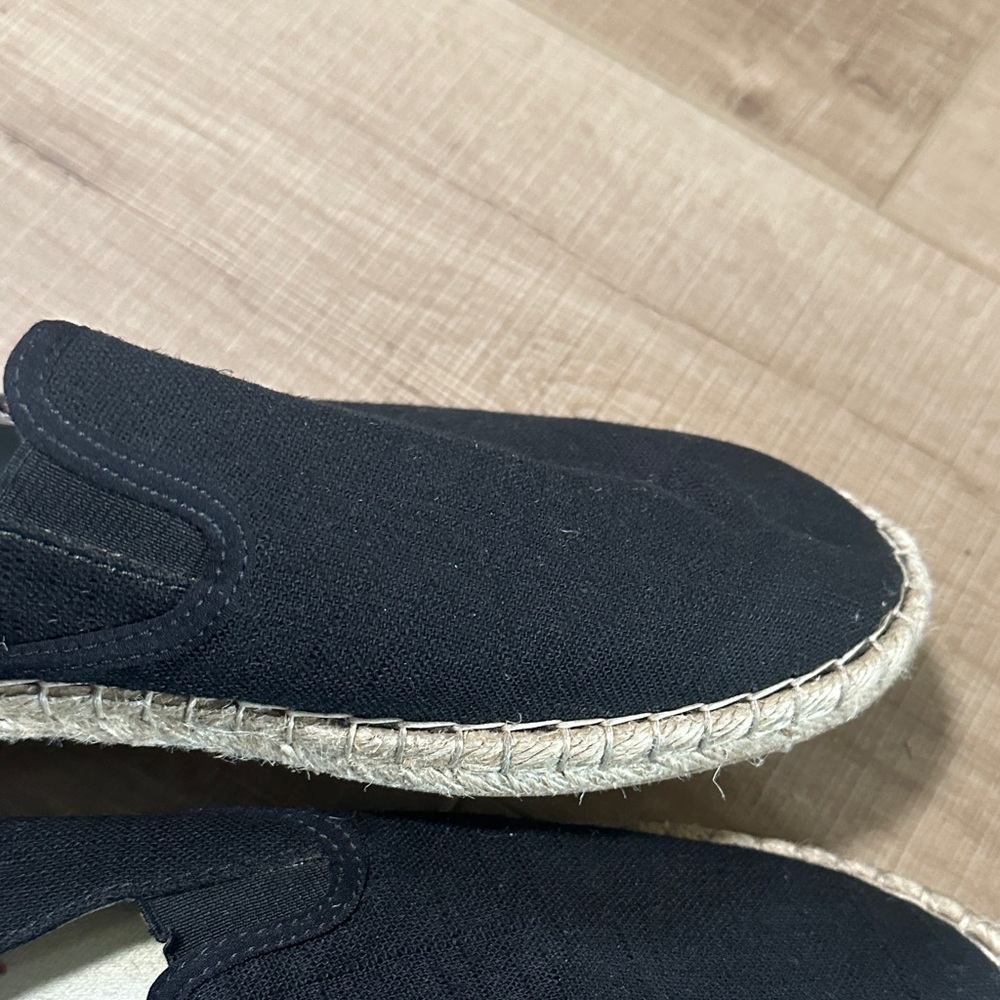 OluKai Black Canvas Slip-On Espadrille - Picture 6 of 12